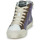 Chaussures Femme Baskets montantes Meline NKC1151 Doré / Violet
