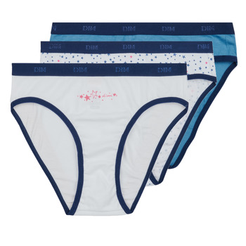 Sous-vêtements Fille Culottes & slips DIM POCKET COTON PACK X3 Bleu / Blanc