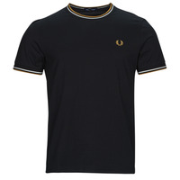 Vêtements Homme T-shirts manches courtes Fred Perry TWIN TIPPED T-SHIRT Noir
