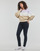 Vêtements Femme Sweats Converse COLOR-BLOCKED CHAIN STITCH Violet / Multicolore