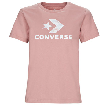 Vêtements Femme T-shirts manches courtes Converse FLORAL STAR CHEVRON Rose