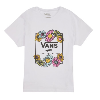 Vêtements Fille T-shirts manches courtes Vans ELEVATED FLORAL CREW Blanc