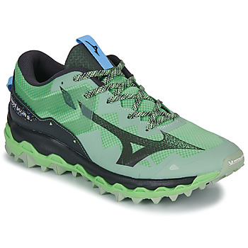 Chaussures Homme Running / trail Mizuno WAVE MUJIN 9 Vert / Noir
