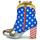 Chaussures Femme Bottines Irregular Choice STRONGER TOGETHER Bleu / Rouge / Doré