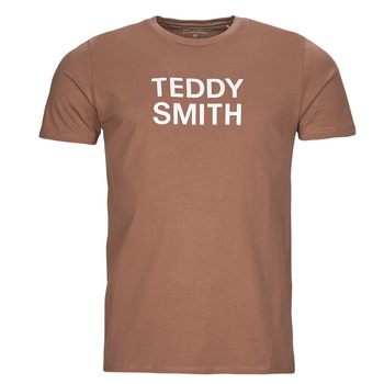 Vêtements Homme T-shirts manches courtes Teddy Smith TICLASS BASIC MC Marron
