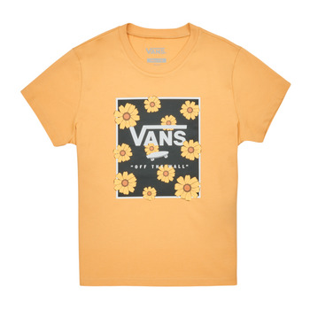 Vêtements Fille T-shirts manches courtes Vans SUNFLOWER ANIMAL BOX CREW Jaune