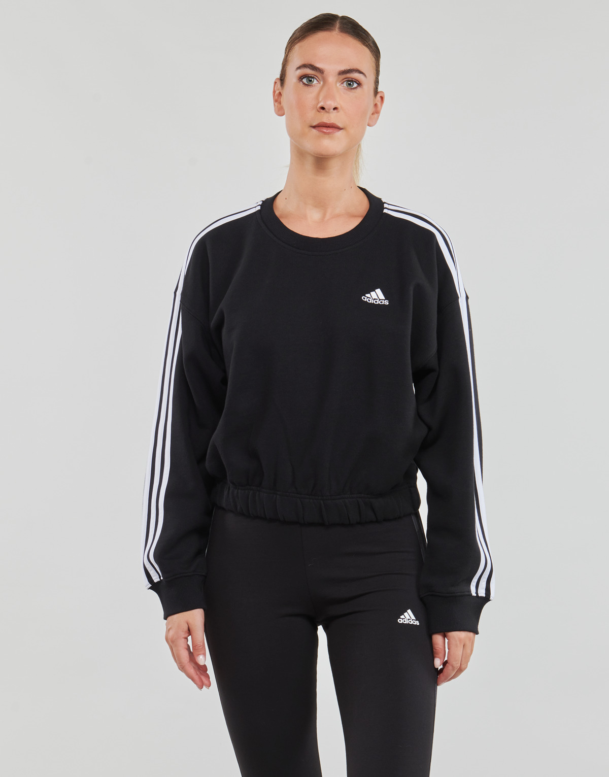 Vêtements Femme Sweats Adidas Sportswear 3S CR SWT Noir