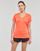 Vêtements Femme T-shirts manches courtes Under Armour TECH SSV - TWIST Orange / Blanc