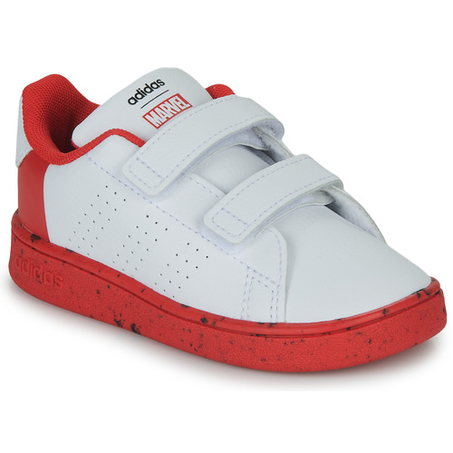 Chaussures Garçon Baskets basses Adidas Sportswear ADVANTAGE SPIDERMAN Blanc / Rouge