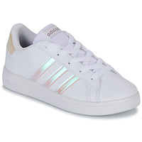 Chaussures Fille Baskets basses Adidas Sportswear GRAND COURT 2.0 K Blanc / Iridescent