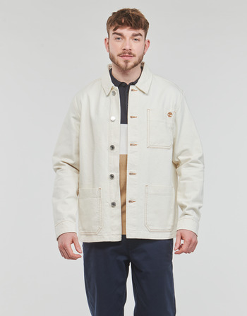 Vêtements Homme Blousons Timberland WORK FOR THE FUTURE - COTTON HEMP DENIM CHORE JACKET Blanc