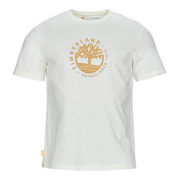 Vêtements Homme T-shirts manches courtes Timberland SS REFIBRA LOGO GRAPHIC TEE REGULAR Blanc