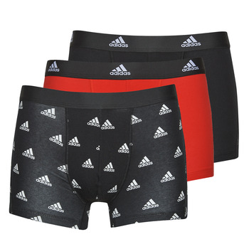 Sous-vêtements Homme Boxers Adidas Sportswear ACTIVE FLEX COTTON PACK X3 Noir / Rouge