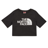 Vêtements Fille T-shirts manches courtes The North Face GIRLS S/S CROP EASY TEE Noir