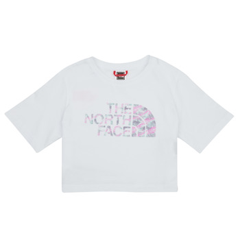 Vêtements Fille T-shirts manches courtes The North Face Girls S/S Crop Easy Tee WHITE