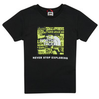 Vêtements Garçon T-shirts manches courtes The North Face BOYS S/S REDBOX TEE Noir