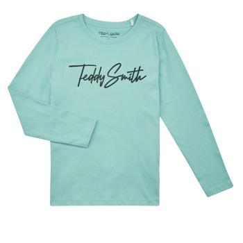 Vêtements Garçon T-shirts manches longues Teddy Smith T-EVAN ML JR Bleu clair