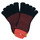 Accessoires Chaussettes de sport Vibram Fivefingers ATHLETIC NO SHOW Rouge / Noir