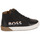 Chaussures Garçon Baskets montantes BOSS J09204 Noir