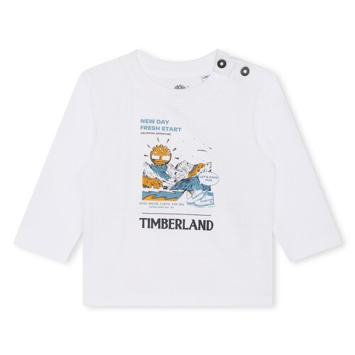 Vêtements Garçon T-shirts manches courtes Timberland T60005-10P-C Blanc