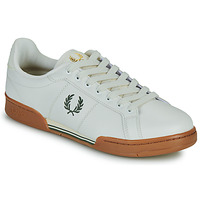 Chaussures Homme Baskets basses Fred Perry B722 LEATHER Blanc / Marron