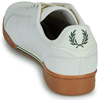 Fred Perry B722 LEATHER Blanc / Marron