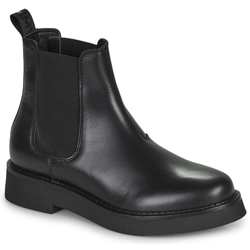 Chaussures Femme Boots Tommy Jeans TJW CHELSEA FLAT BOOT Noir