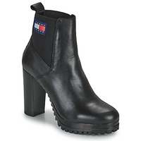 Chaussures Femme Bottines Tommy Jeans Essentials High Heel Boot Noir
