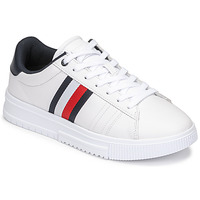 Chaussures Homme Baskets basses Tommy Hilfiger SUPERCUP LEATHER Blanc / Marine / Rouge