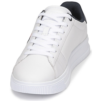Tommy Hilfiger SUPERCUP LEATHER Blanc / Marine / Rouge