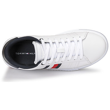 Tommy Hilfiger SUPERCUP LEATHER Blanc / Marine / Rouge