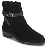 Chaussures Femme Boots Tommy Hilfiger ELEVATED ESSENTIAL BOOT SUEDE Noir