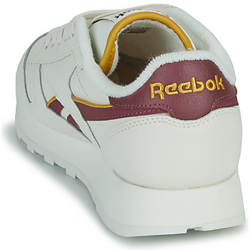 Reebok Classic CLASSIC LEATHER Blanc / Bordeaux / Jaune
