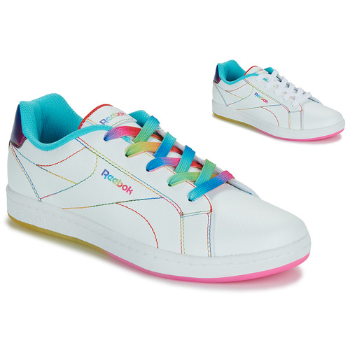 Chaussures Fille Baskets basses Reebok Classic RBK ROYAL COMPLETE CLN 2.0 Blanc / Multicolore