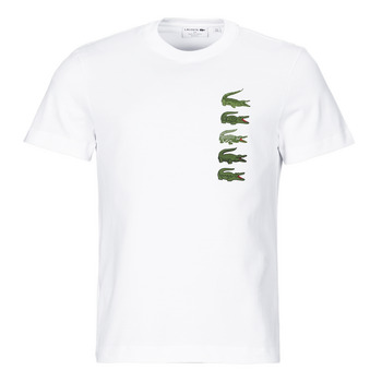 Vêtements Homme T-shirts manches courtes Lacoste TH3563-001 Blanc