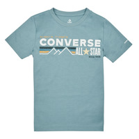 Vêtements Garçon T-shirts manches courtes Converse WORDMARKCHESTSTRIPE Bleu
