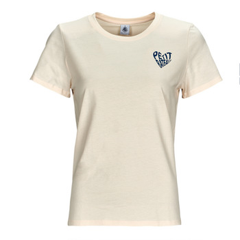 Vêtements Femme T-shirts manches courtes Petit Bateau MC COL ROND Beige