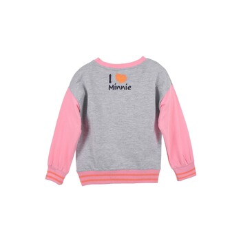 TEAM HEROES  SWEAT MINNIE MOUSE Rose / Gris