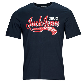 Vêtements Homme T-shirts manches courtes Jack & Jones JJELOGO TEE SS O-NECK 2 COL AW23 SN Marine