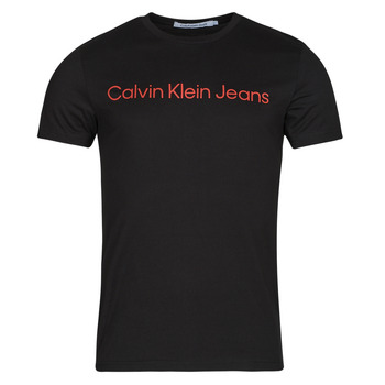 Vêtements Homme T-shirts manches courtes Calvin Klein Jeans CORE INSTITUTIONAL LOGO SLIM TEE Noir / Rouge
