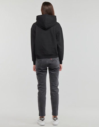 Calvin Klein Jeans WOVEN LABEL HOODIE Noir