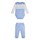Vêtements Garçon Ensembles enfant Guess MID ORGANIC COTON Blanc / Bleu