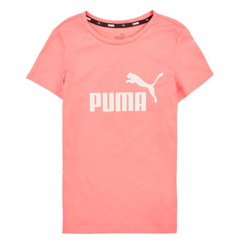 Vêtements Fille T-shirts manches courtes Puma ESS LOGO TEE G Rose