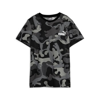 Vêtements Garçon T-shirts manches courtes Puma ESS+ CAMO TEE B Noir