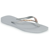 Chaussures Femme Tongs Havaianas square glitter Gris