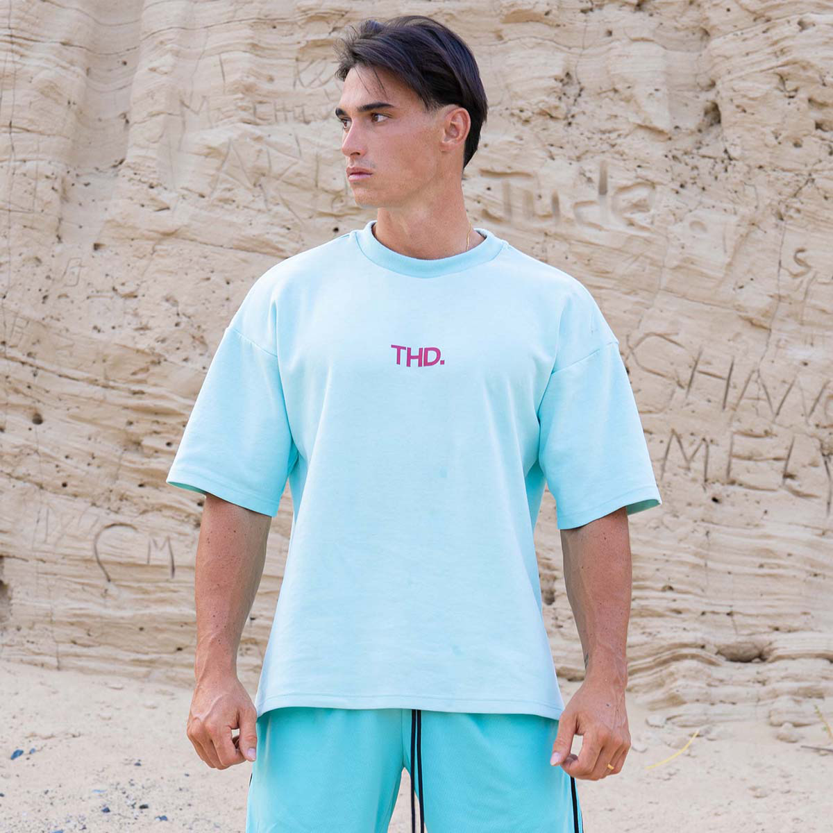 Vêtements T-shirts manches courtes THEAD. ANDREW Bleu