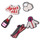 Accessoires Accessoires chaussures Crocs JIBBITZ APRES SKI GIRL 5 PACK Multicolore