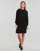 Vêtements Femme Robes courtes Only ONLTESSA CAREY L/S HOOD DRESS NCA KNT Noir