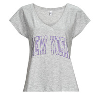 Vêtements Femme T-shirts manches courtes Only ONLKELLY S/S V-NECK TOP BOX CS JRS Gris