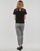 Vêtements Femme T-shirts manches courtes Only ONLSILJA S/S LACE TOP JRS Noir